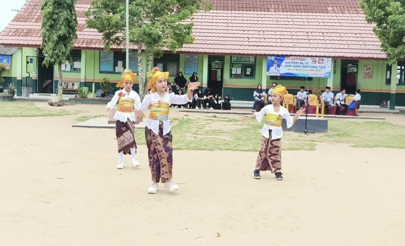 Semarak Hari Guru Nasional ke-79 SD Negeri 01 Bawang Tirto Mulyo Gelar Market Day dan Pentas Seni Tari