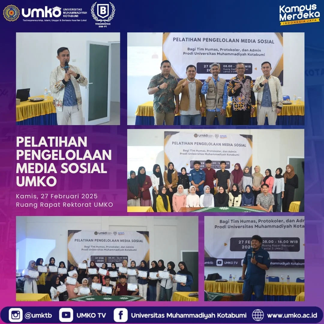 Meningkatkan Profesionalisme: UMKO Gelar Pelatihan Pengelolaan Media Sosial bagi MahasiswaKotabumi