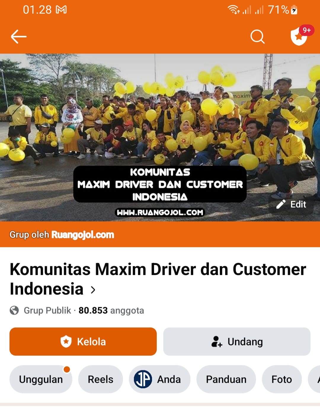Grup Facebook Komunitas Maxim Driver dan Customer Indonesia: Wadah Berbagi Informasi Ojek Online dengan Lebih dari 80.000 Pengguna
