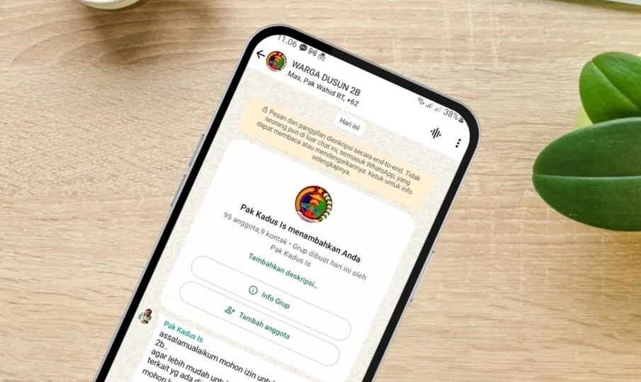 Kadus Isnadi Bentuk Grup WhatsApp untuk Dusun 2B Fajar Baru, Warga Sambut Antusias