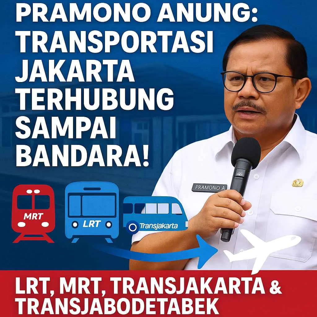 Gubernur Pramono Anung Akan Integrasikan Transportasi Jakarta Hingga Langsung Terkoneksi ke Bandara