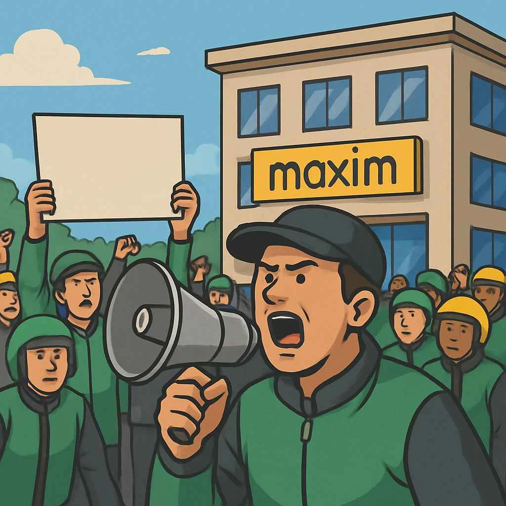 Ribuan Driver Ojek Online di Samarinda Berhasil Desak Pemprov Kaltim Buka Kembali Kantor Maxim