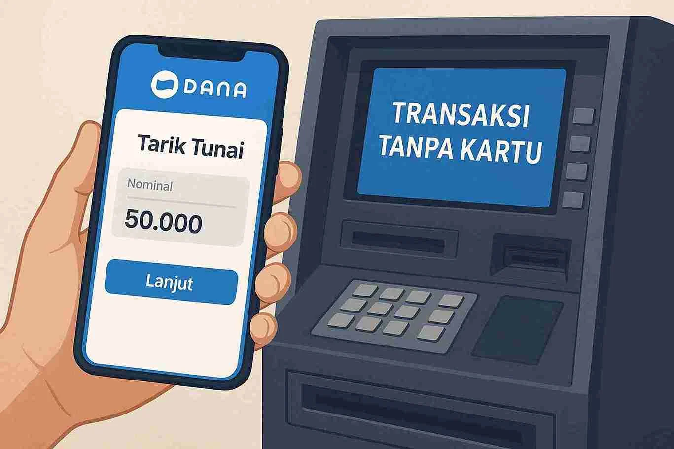 Cara Tarik Saldo DANA di ATMi, Mudah dan Praktis Tanpa Kartu