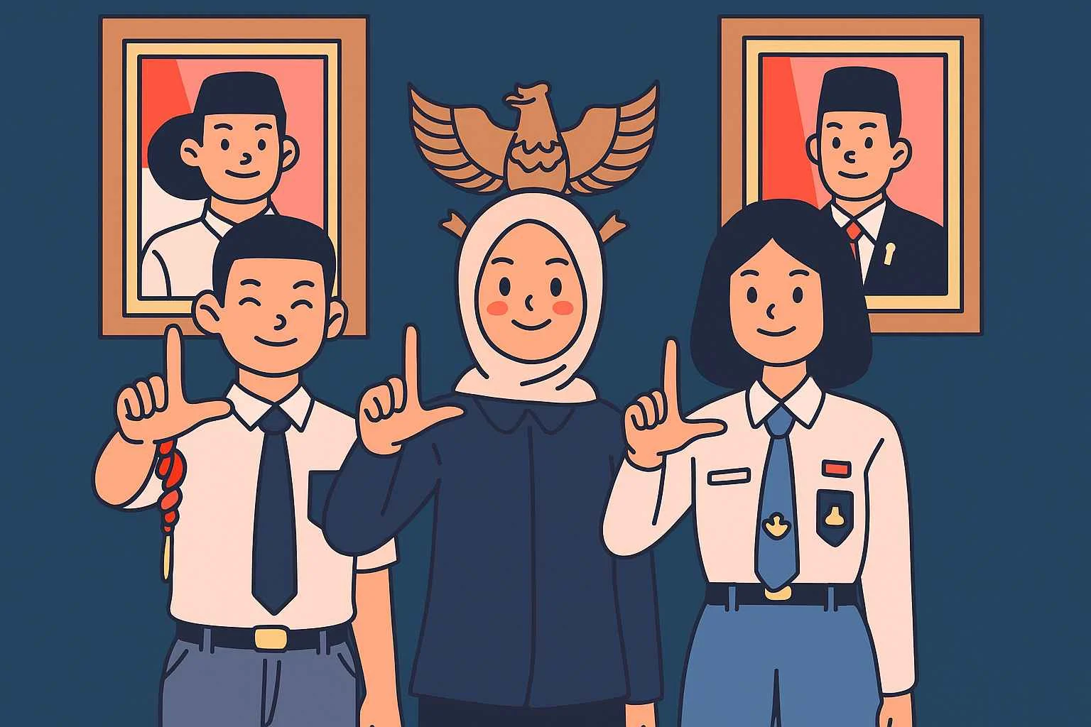 Mengenal M. Ghaalib dan Ni Made Ira: Pelajar Lampung yang Viral Sebagai Paskibraka Nasional 2025