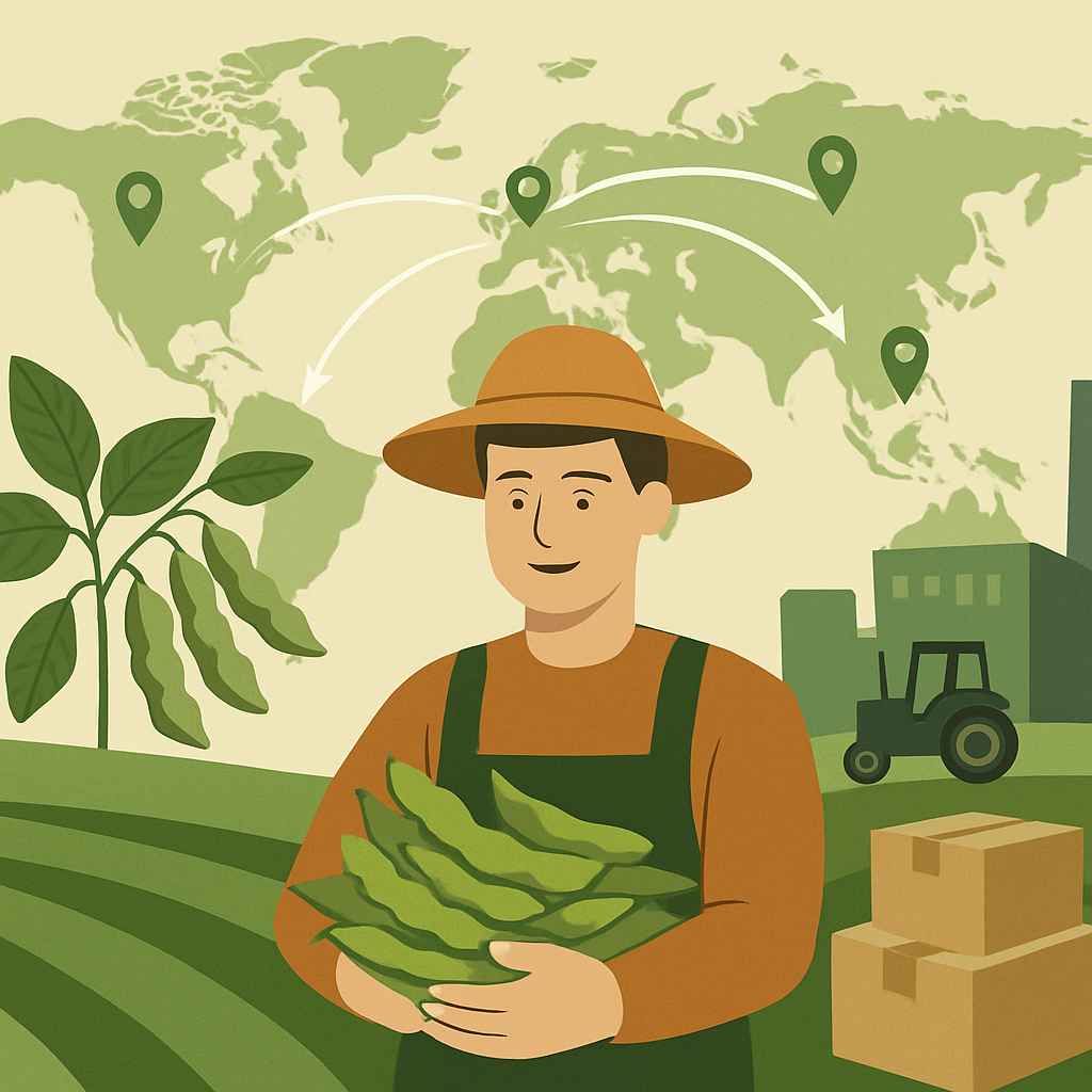 Mitratani Dua Tujuh Tembus Pasar Global, Edamame Indonesia Kini Hadir di Lima Benua