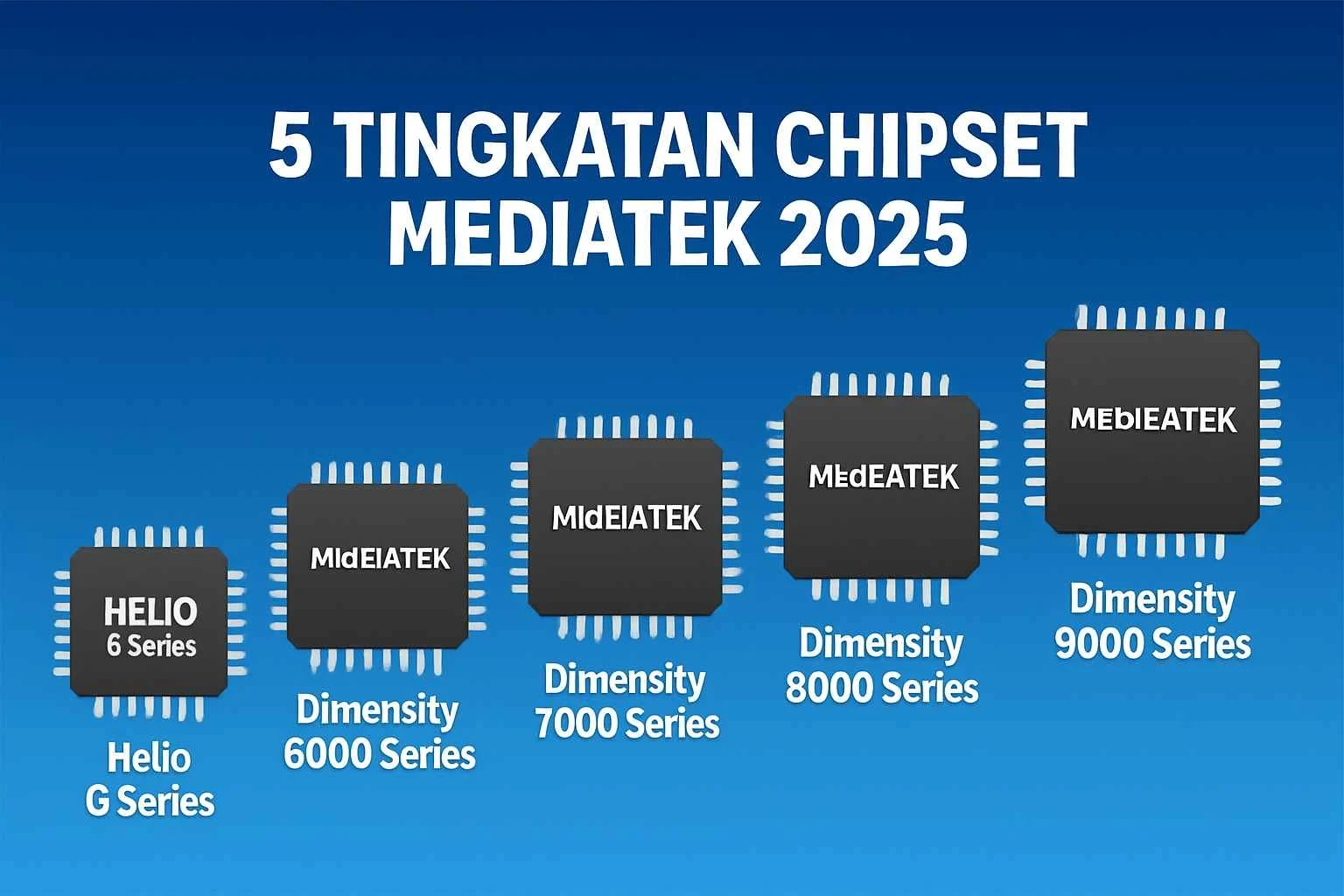5 Tingkatan Chipset MediaTek Terbaru 2025, Dari Helio Hingga Dimensity Flagship