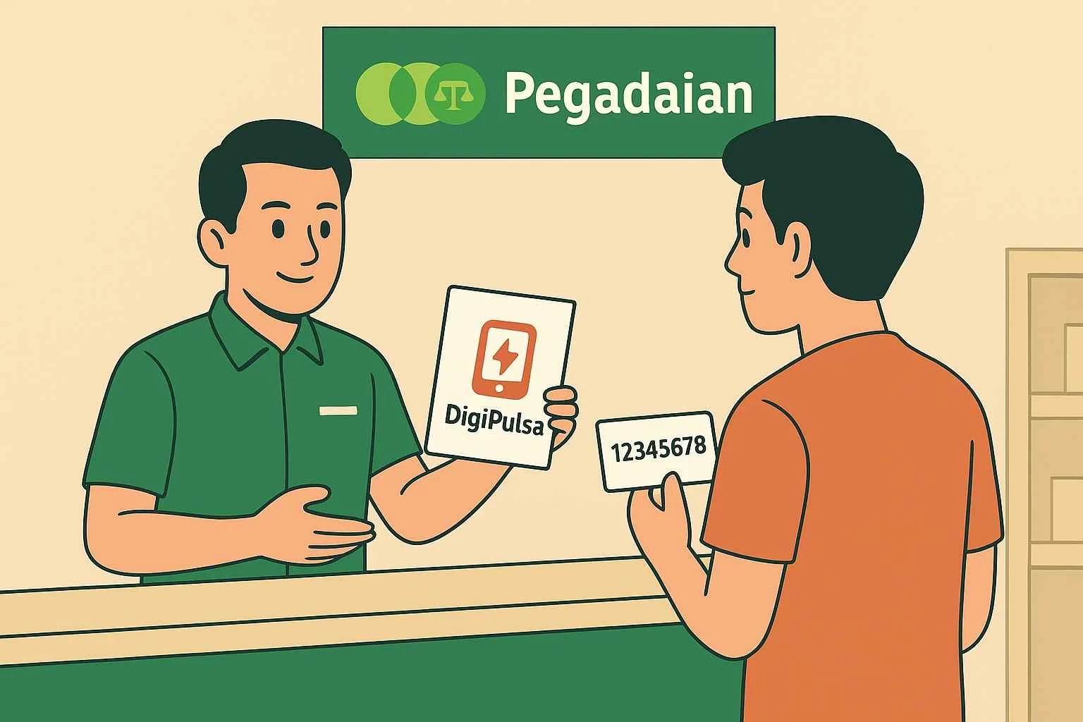 Cara Isi Saldo DIGIPULSA Lewat Pegadaian: Solusi Transaksi Tunai