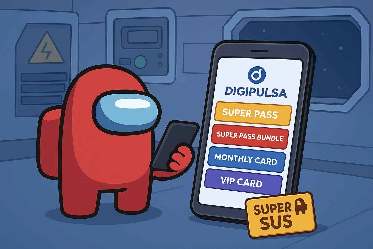 Cara Top Up Game Super Sus Goldstar dan Membership di DIGIPULSA