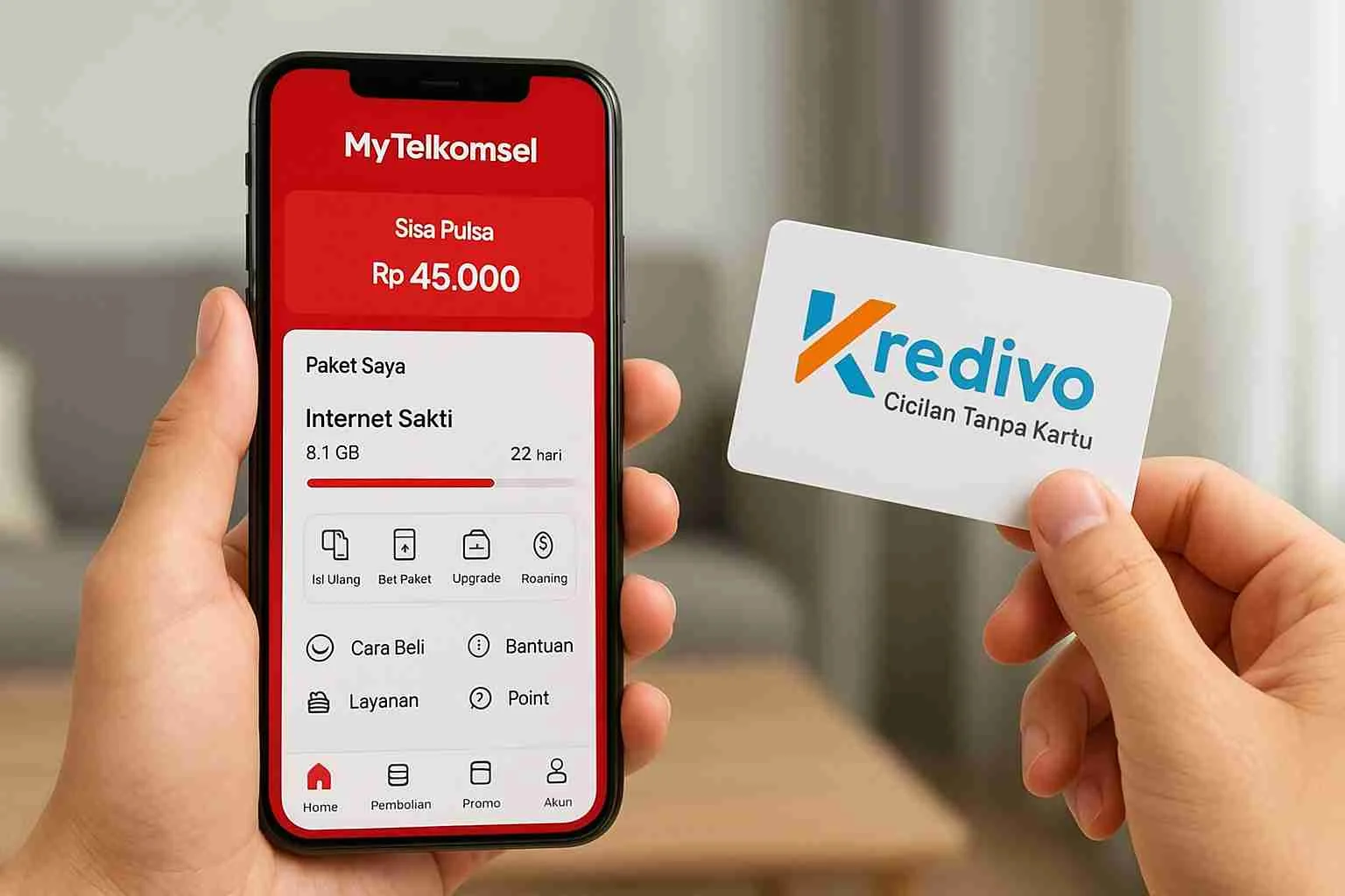 Cara Praktis Beli Pulsa dan Paket Data di MyTelkomsel Bayar Pakai Kredivo
