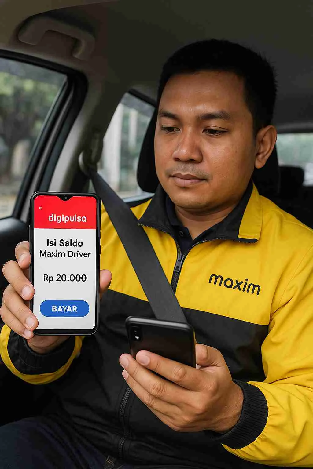 Cara Isi Saldo Maxim Driver 20 Ribu Lewat Digipulsa, Mudah dan Praktis