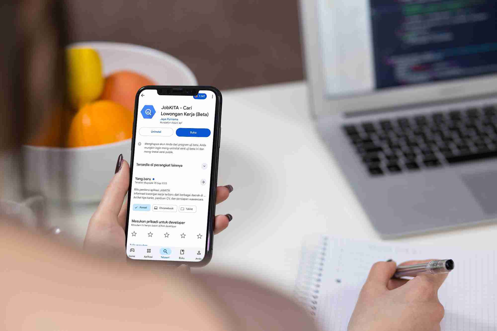 Aplikasi JobKITA Resmi Hadir di Google Play Store, Tetap Diakses Lewat Website