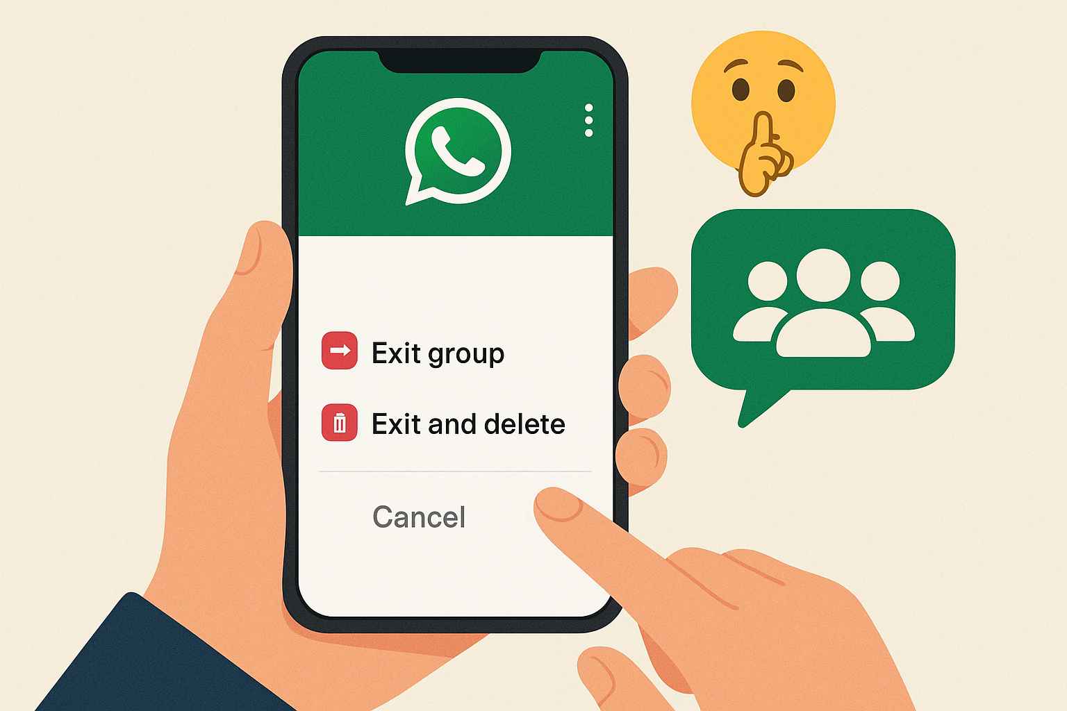 Cara Keluar dari Grup WhatsApp Secara Diam-Diam Tanpa Ketahuan Anggota Lain
