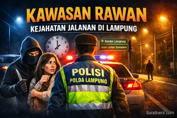 Wilayah Rawan Kejahatan Jalanan Lampung Diungkap Polda, Ini Jam dan Titik yang Perlu Diwaspadai
