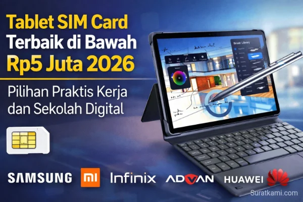 Tablet SIM Card Terbaik di Bawah Rp5 Juta 2026, Pilihan Praktis Kerja dan Sekolah Digital