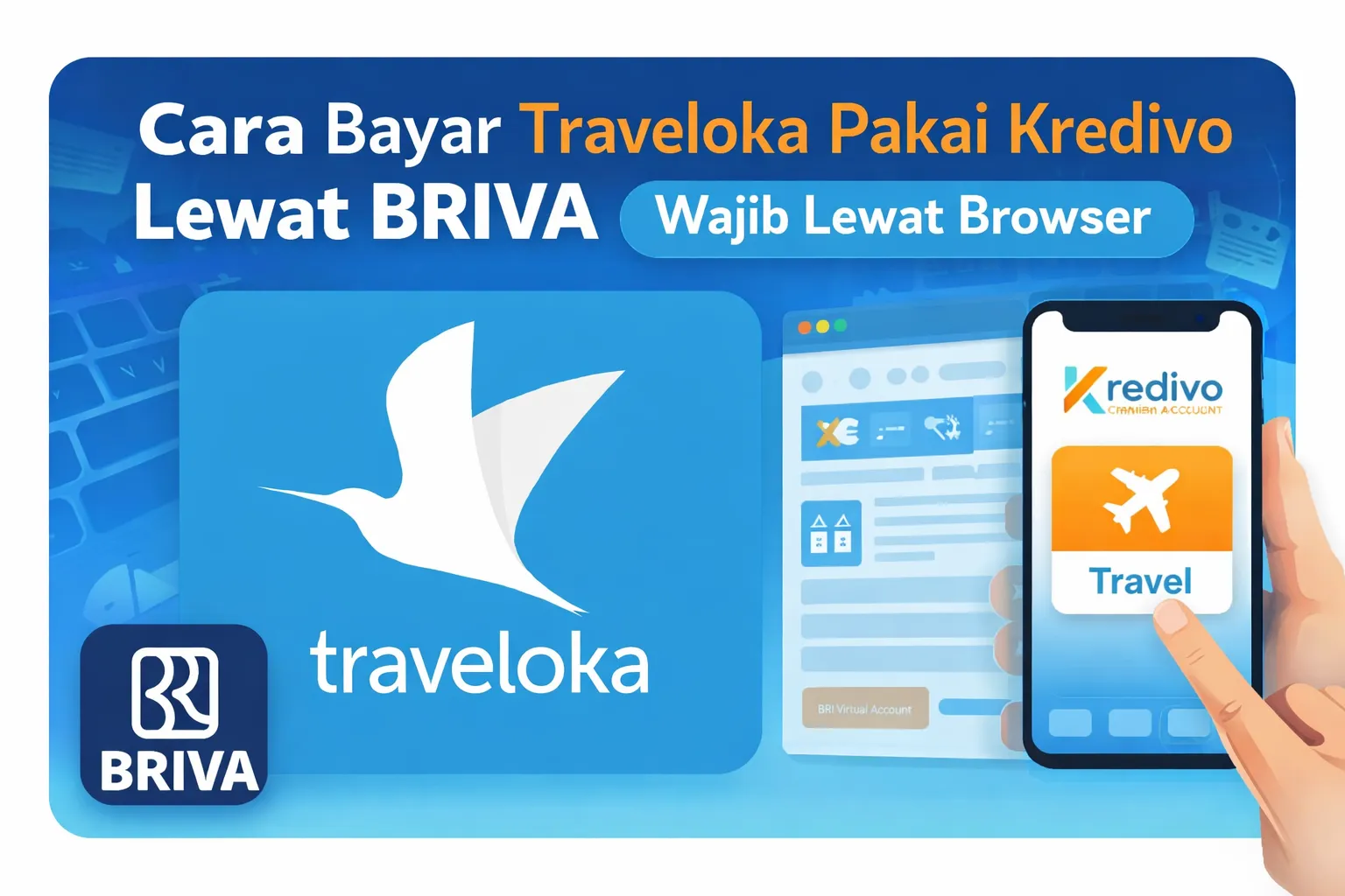 Cara Bayar Traveloka Pakai Kredivo Lewat BRIVA, Wajib Lewat Browser