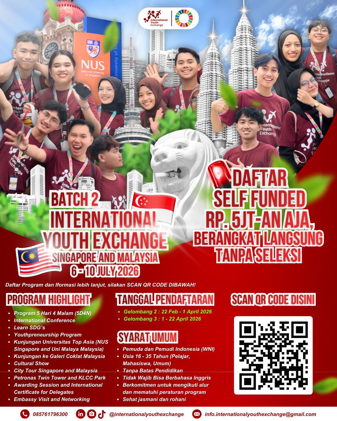 International Youth Exchange Singapore–Malaysia Batch 2 Dorong Pemuda Indonesia Perluas Wawasan Global