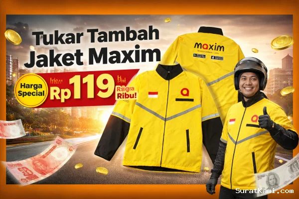Program Tukar Tambah Jaket Maxim, Mitra Dapat Harga Rp119 Ribu