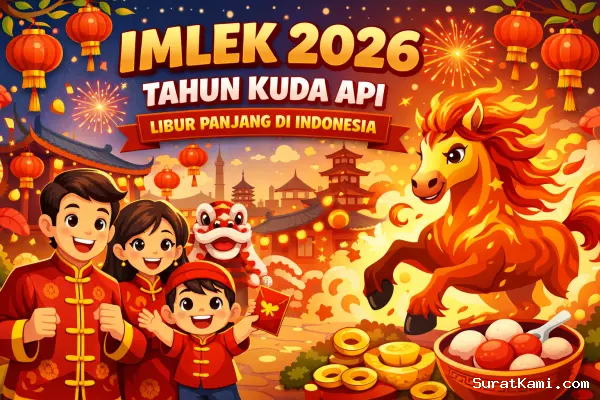 Imlek 17 Februari 2026, Libur Panjang Tahun Kuda Api di Indonesia
