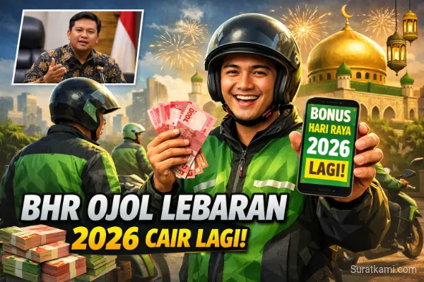 BHR Ojol Lebaran 2026 Dipastikan Cair Lagi, Kemnaker Ketok Palu!