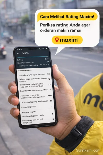 Cara Melihat Rating Maxim Driver agar Orderan Makin Lancar