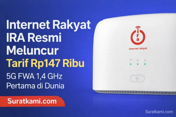 Internet Rakyat IRA Resmi Meluncur, Tarif Rp147 Ribu