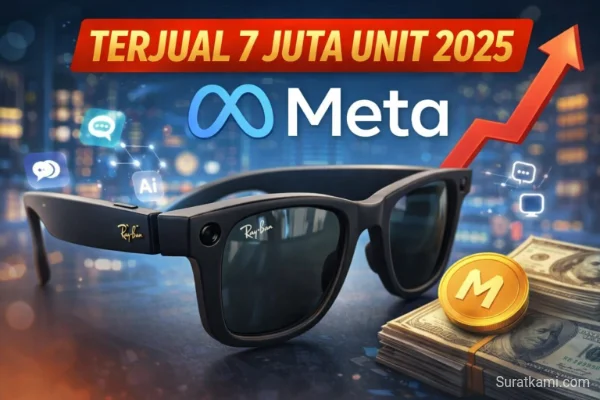 Penjualan Kacamata Pintar Meta Tembus 7 Juta Unit 2025