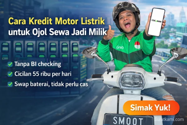 Cara Kredit Motor Listrik untuk Ojol, Sewa bisa Jadi Milik Sendiri