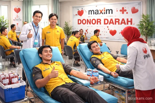 Maxim Kendari Gelar Donor Darah Bersama PMI Sultra