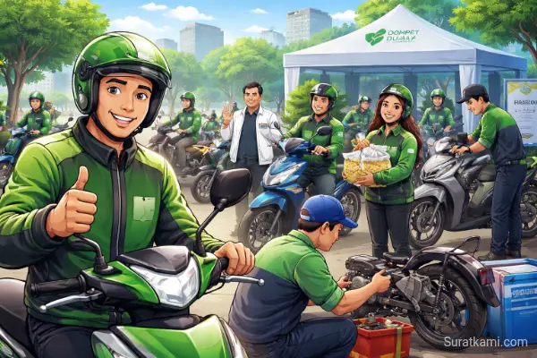Program BerOjol Dompet Dhuafa Servis Gratis 1.447 Ojol