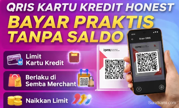 Baru! QRIS Kartu Kredit Honest, Solusi Bayar Praktis Tanpa Saldo