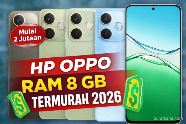Rekomendasi HP OPPO RAM 8 GB Termurah 2026