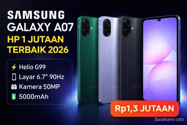 Rekomendasi HP 1 Jutaan Terbaik 2026, Spesifikasi Mumpuni Harga Terjangkau