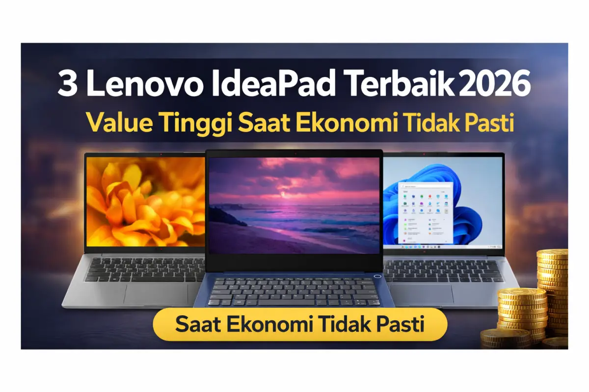 3 Lenovo IdeaPad Terbaik 2026, Value Tinggi Saat Ekonomi Tidak Pasti