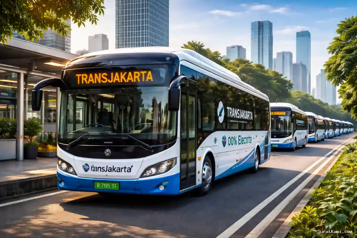 90 Bus Listrik TransJakarta Resmi Beroperasi di Sejumlah Koridor