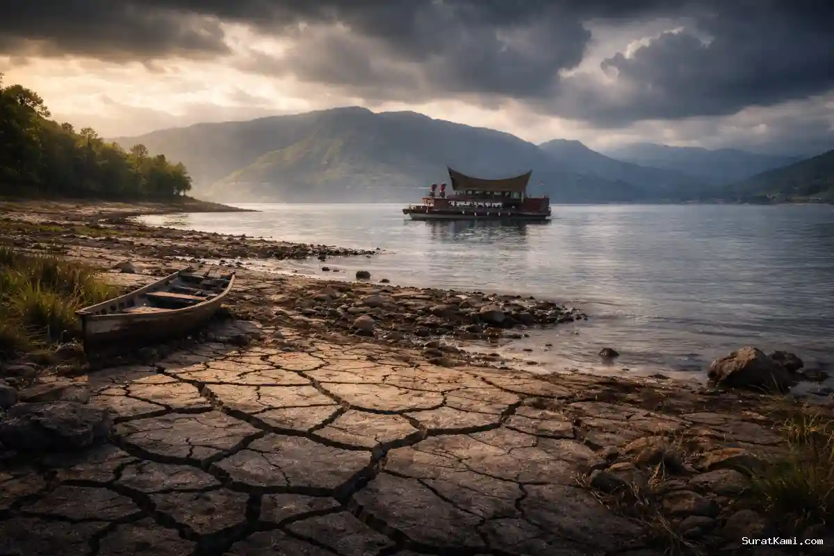 Air Danau Toba Menyusut Tajam, Ancaman Pangan dan Energi Nyata