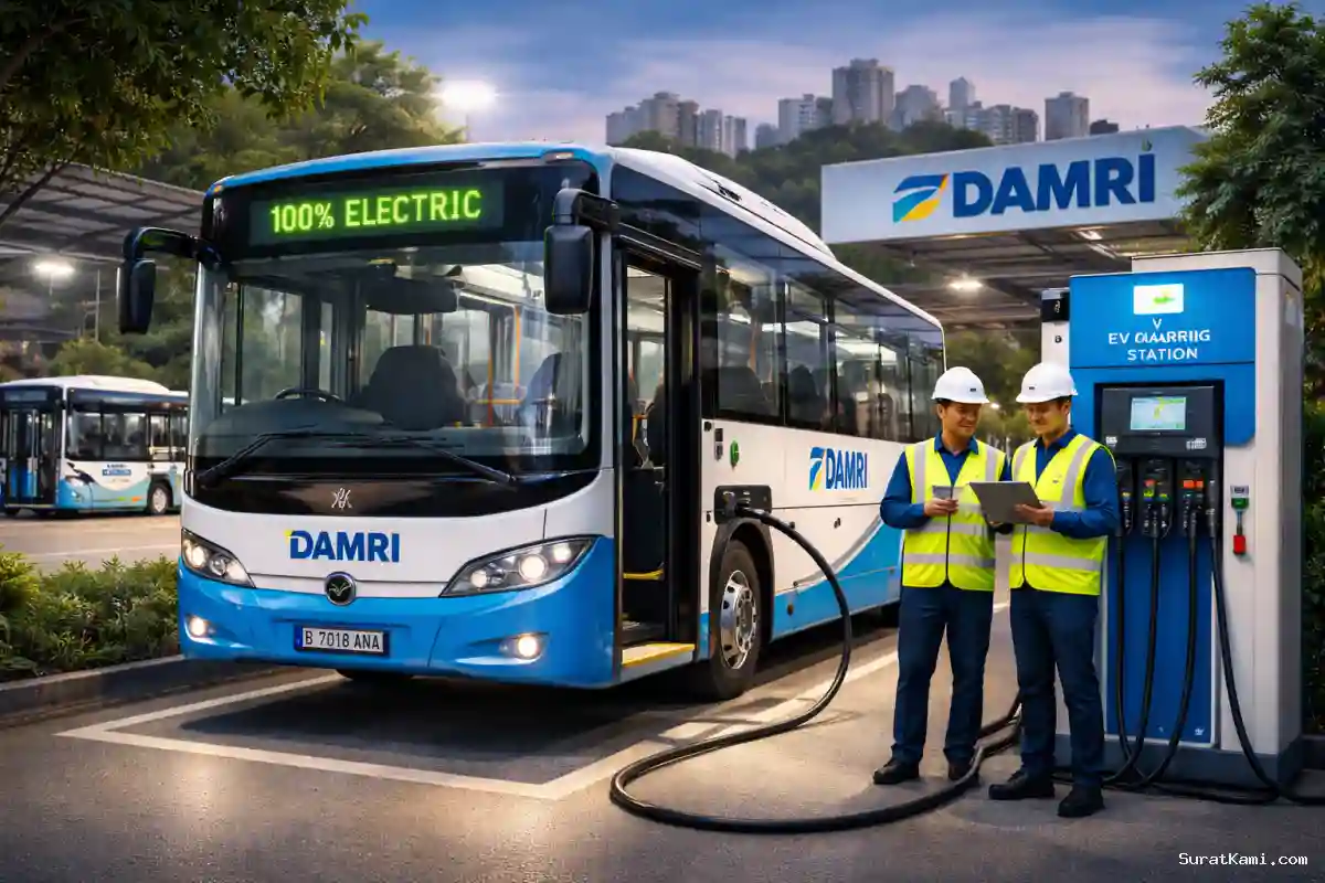 DAMRI Bangun Charging Station Bus Listrik di Ciputat dan Cawang