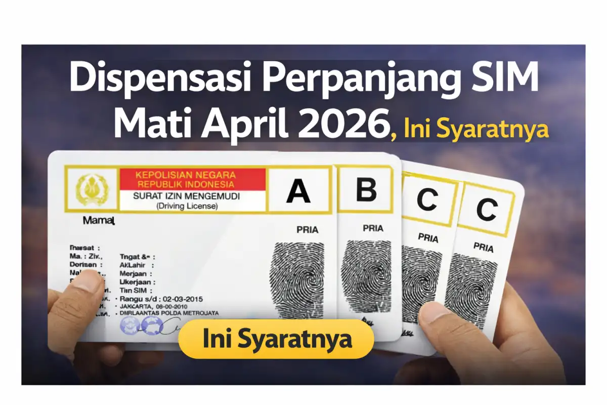 Dispensasi Perpanjang SIM Mati April 2026, Ini Syaratnya