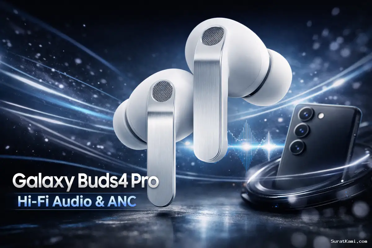 Galaxy Buds4 Pro Hadir dengan Audio Hi-Fi dan ANC Canggih