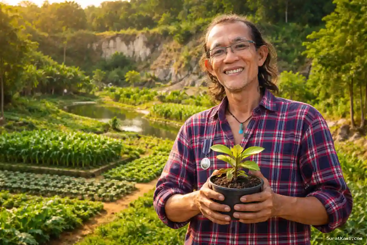 Kisah Agus Picoez Ubah Bekas Tambang Jadi Lahan Produktif