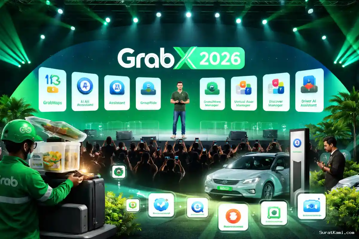 Grab Luncurkan 13 Fitur AI di GrabX 2026