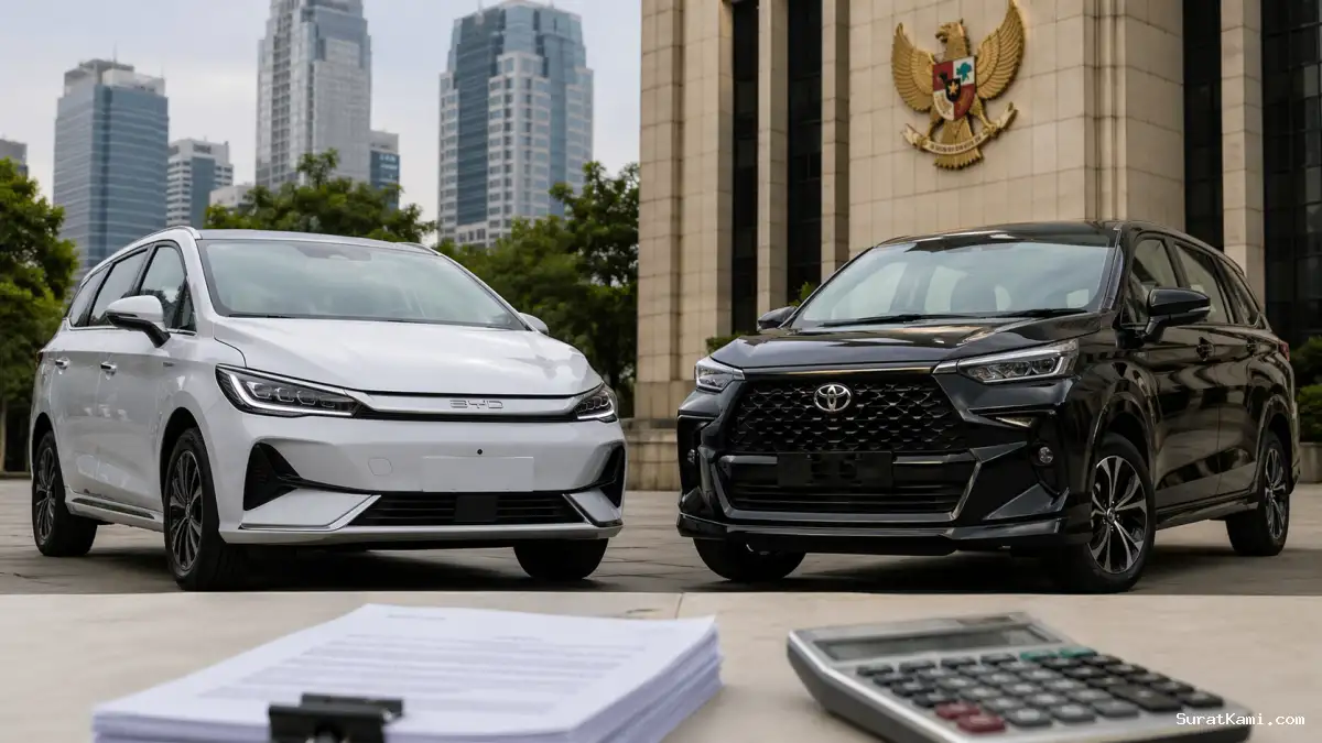 Pajak Kendaraan 2026: BYD M6 vs Veloz Hybrid
