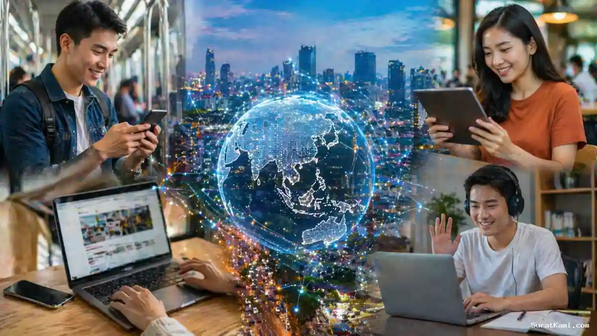 Pengguna Internet Indonesia 2025 Tembus 225 Juta Jiwa