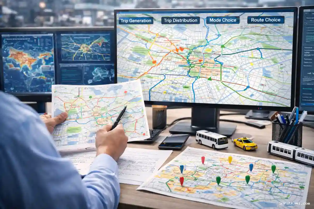 Perencanaan Transportasi 4 Tahap untuk Mobilitas Efisien