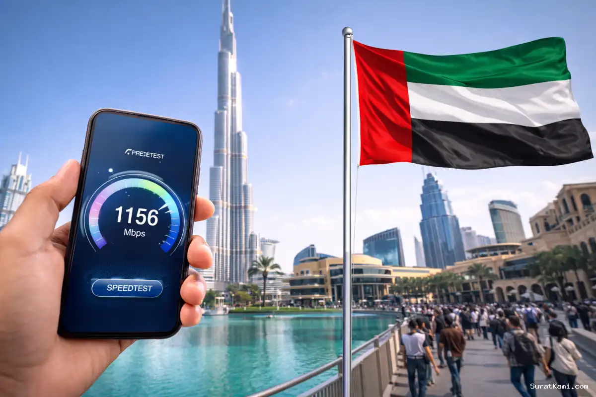UEA Jadi Negara Internet Mobile Tercepat di Dunia