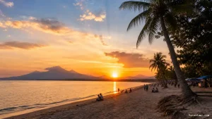 Pantai Senaya Beach Kalianda Favorit Menikmati Sunset