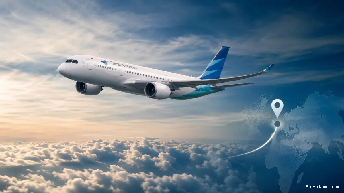 Pesawat Garuda Indonesia Berputar 4,5 Jam di Langit India