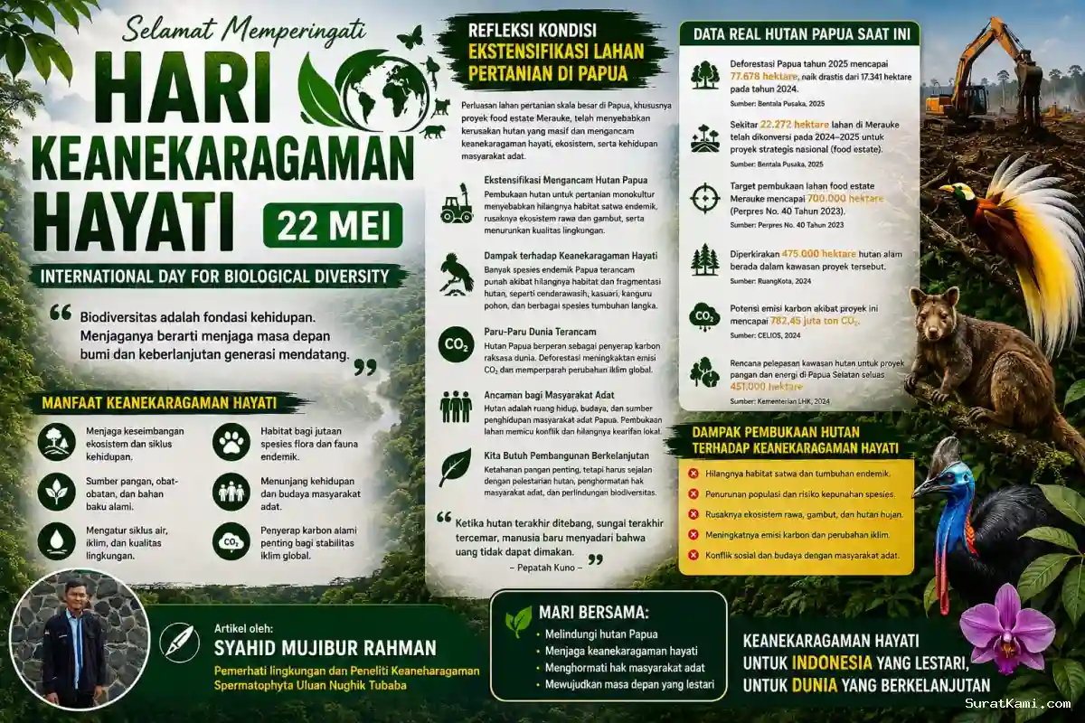 Refleksi Ekstensifikasi Lahan Pertanian Papua terhadap Biodiversitas Indonesia dan Paru-Paru Dunia