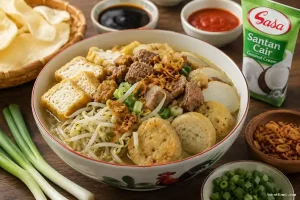 Resep Lontong Balap Khas Surabaya Kuah Gurih Segar, Wajib Coba!
