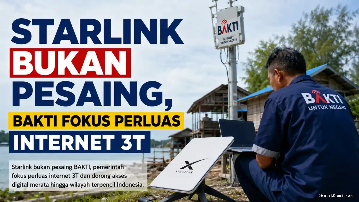 Starlink Bukan Pesaing, BAKTI Fokus Perluas Internet 3T