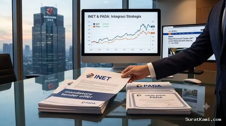 INET Serap 240 Ribu Saham PADA pada Mandatory Tender Offer
